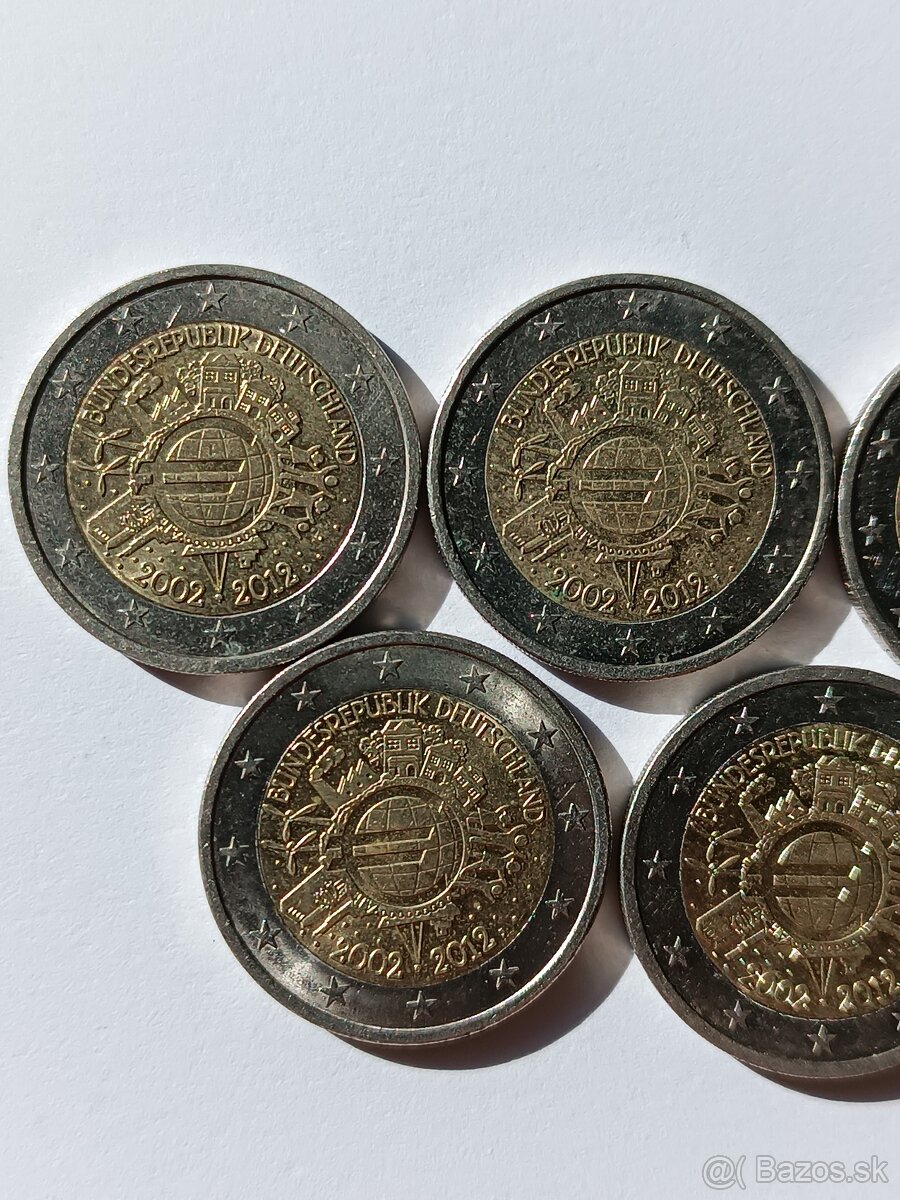 2 eurové pamätné mince Nemecko 2012