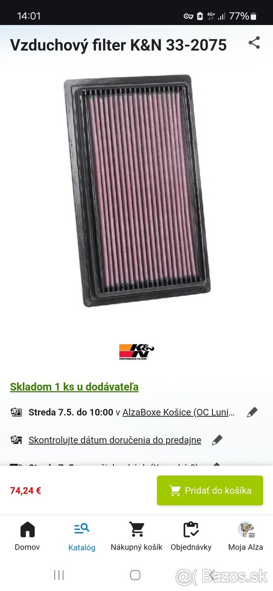 K&N filter 33-2075
