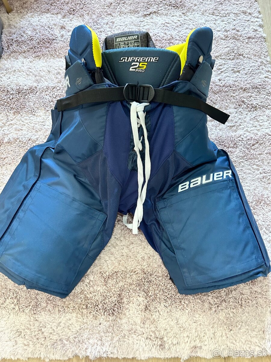 NOVÉ HOKEJOVÉ NOHAVICE - BAUER SUPREME 2 S PRO - XL NAVY