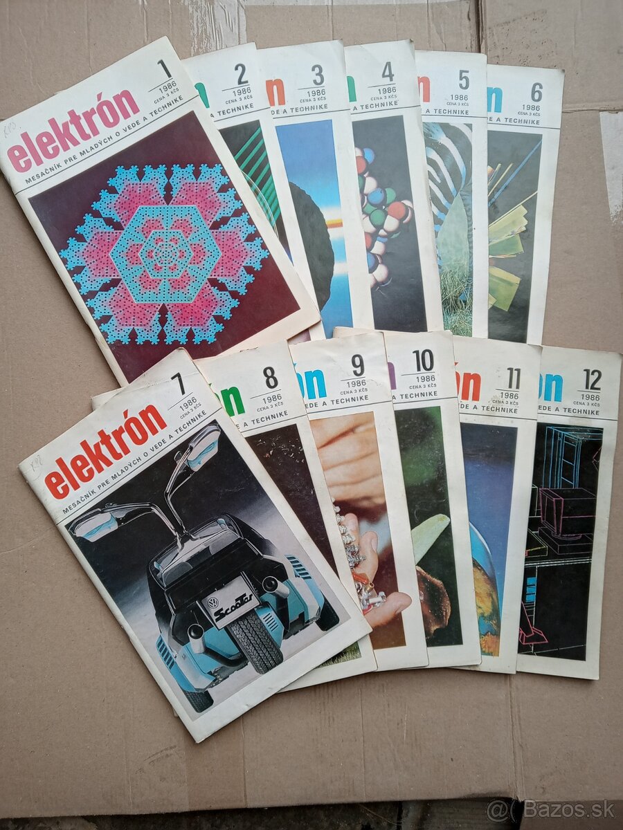 Časopis Elektron 1-12/1986. Predávam všetko spolu.