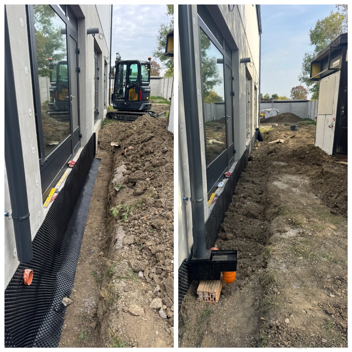 Základové dosky, spevnené plochy, pripojky, stavby na kľúč