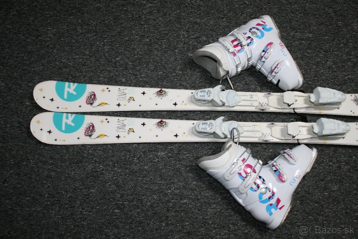 dievcenské lyže Rossignol 130 cm ,