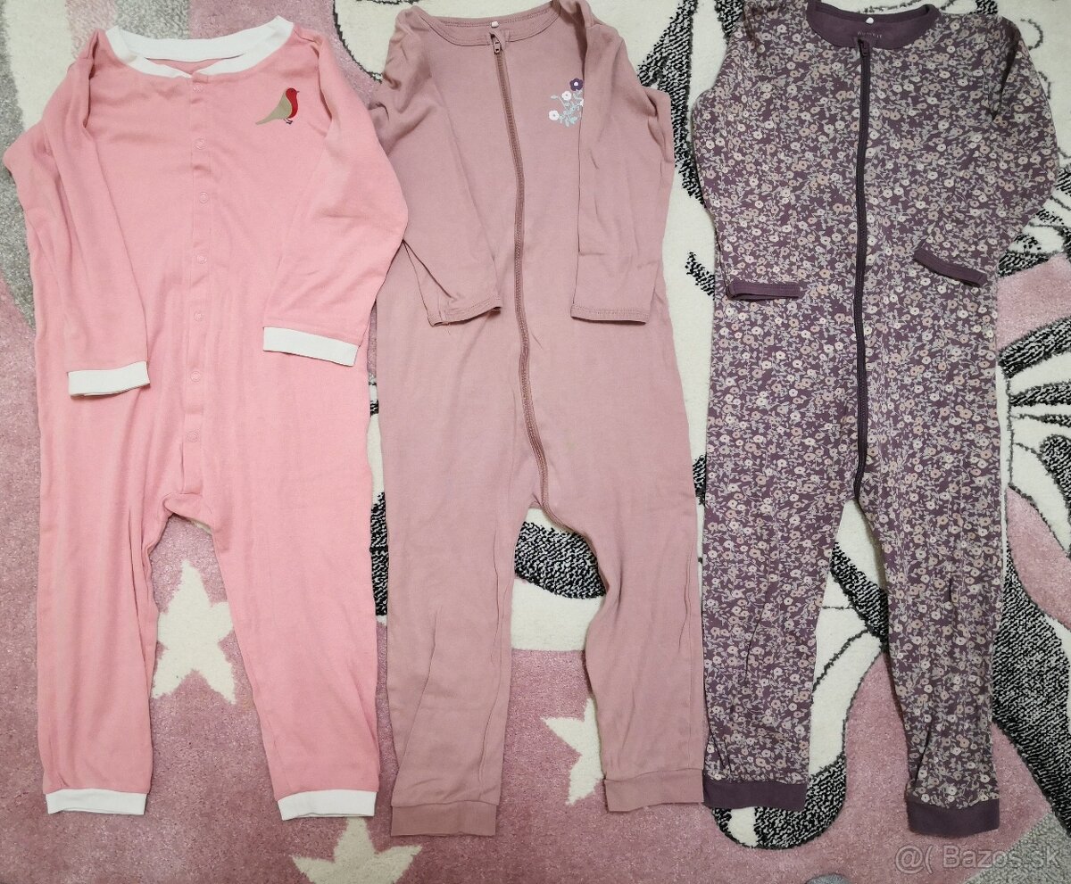3 ks Overal pyžamo veľkosť 98 cena spolu