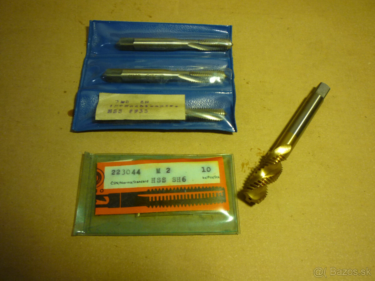 Predám strojné závitníky do slepej diery