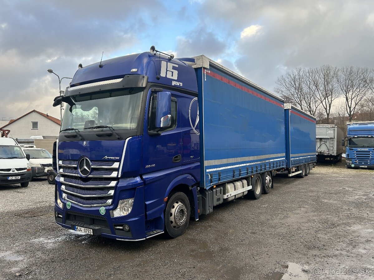 Mercedes-benz Actros 2548 + vlek Hipocar HTV18 120m3 tandem