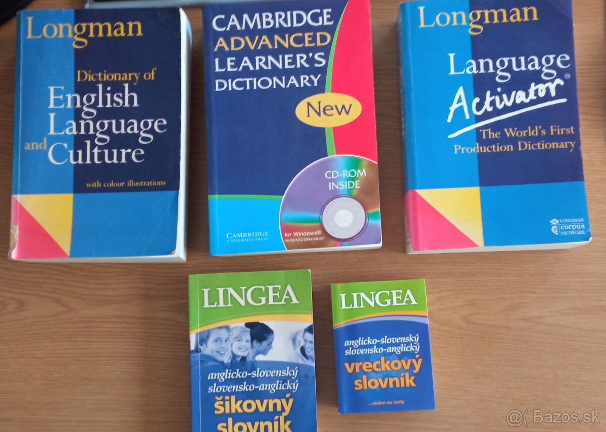 Anglické slovníky