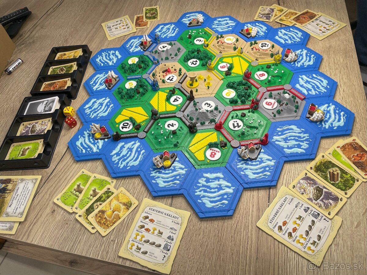 3D Osadníci z Katanu Mapa Catan