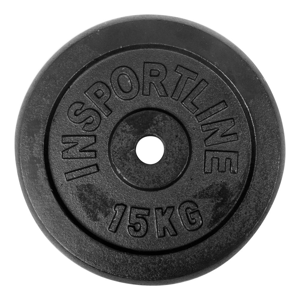 Liatinové kotúče INSPORTLINE CASTBLACK 2 x 15 kg/30 mm