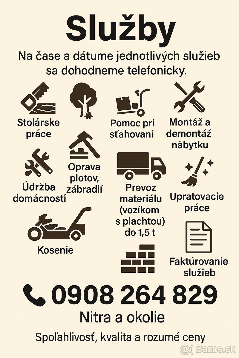 Spoľahlivé remeselné a pomocné práce pre váš dom a záhradu