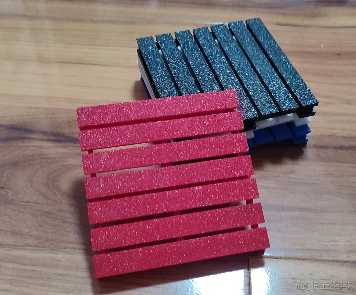 4ks 3d tlačené pdtácky v tvare palety