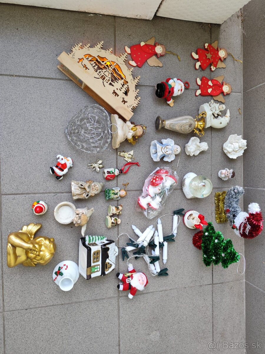 Predám tieto Vianočné dekorácie. Cena za celok. Osobne v Trn