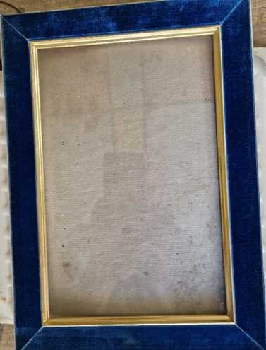 Modrý rámik na obraz, foto