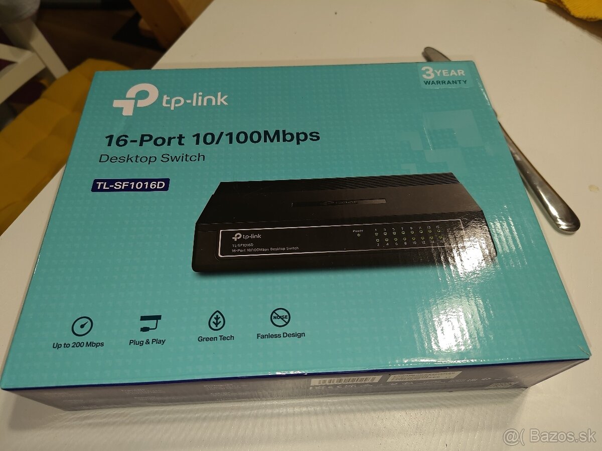 Switch Tp- link 16 portový 10/100Mvps nový