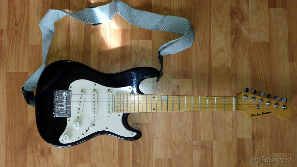 Detska 3/4 elektricka gitara Harley Benton HB ST cierna