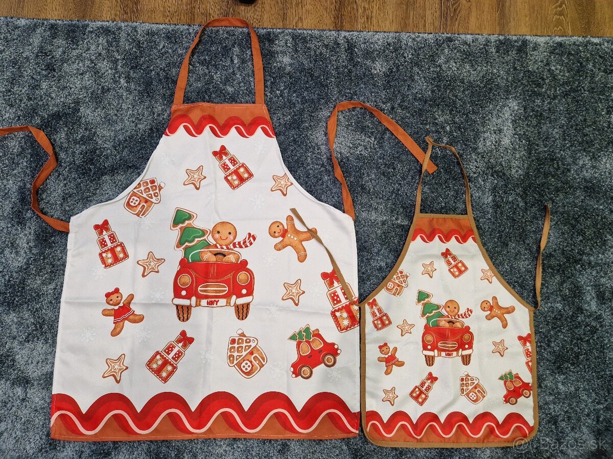 Vianocna kuchynska zastera set