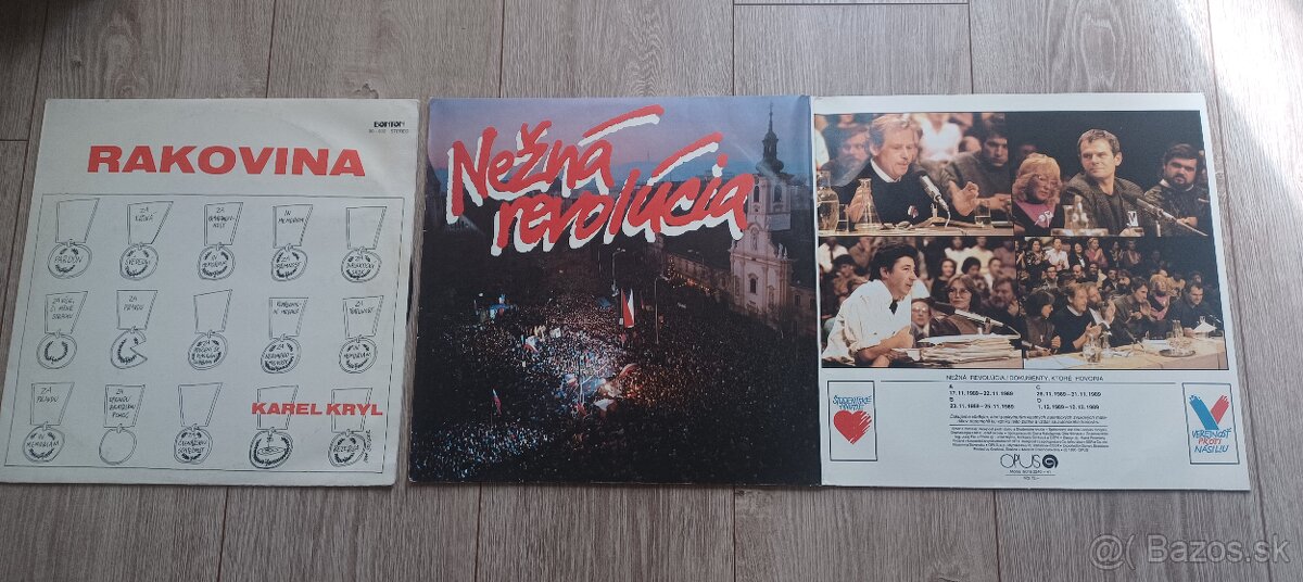 Staré LP platne Karel Kryl, nežna revolúcia a ine