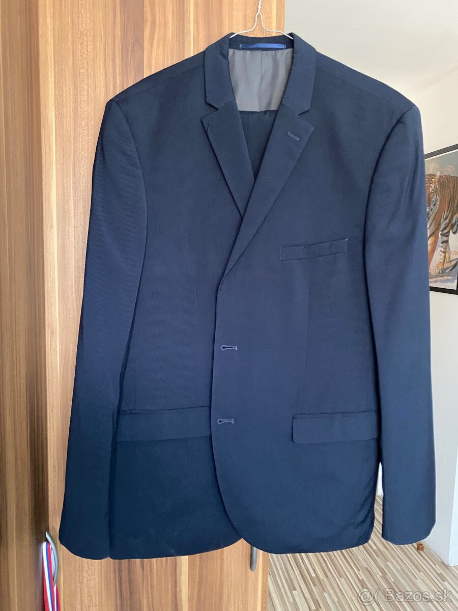 Oblek pánsky tmavomodrý