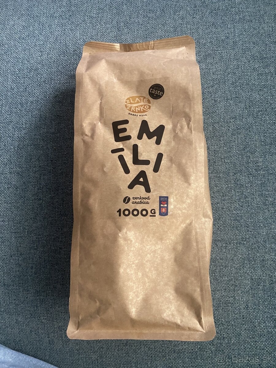 Zlate zrnko Emilia kava 1kg nerozbalene balenie