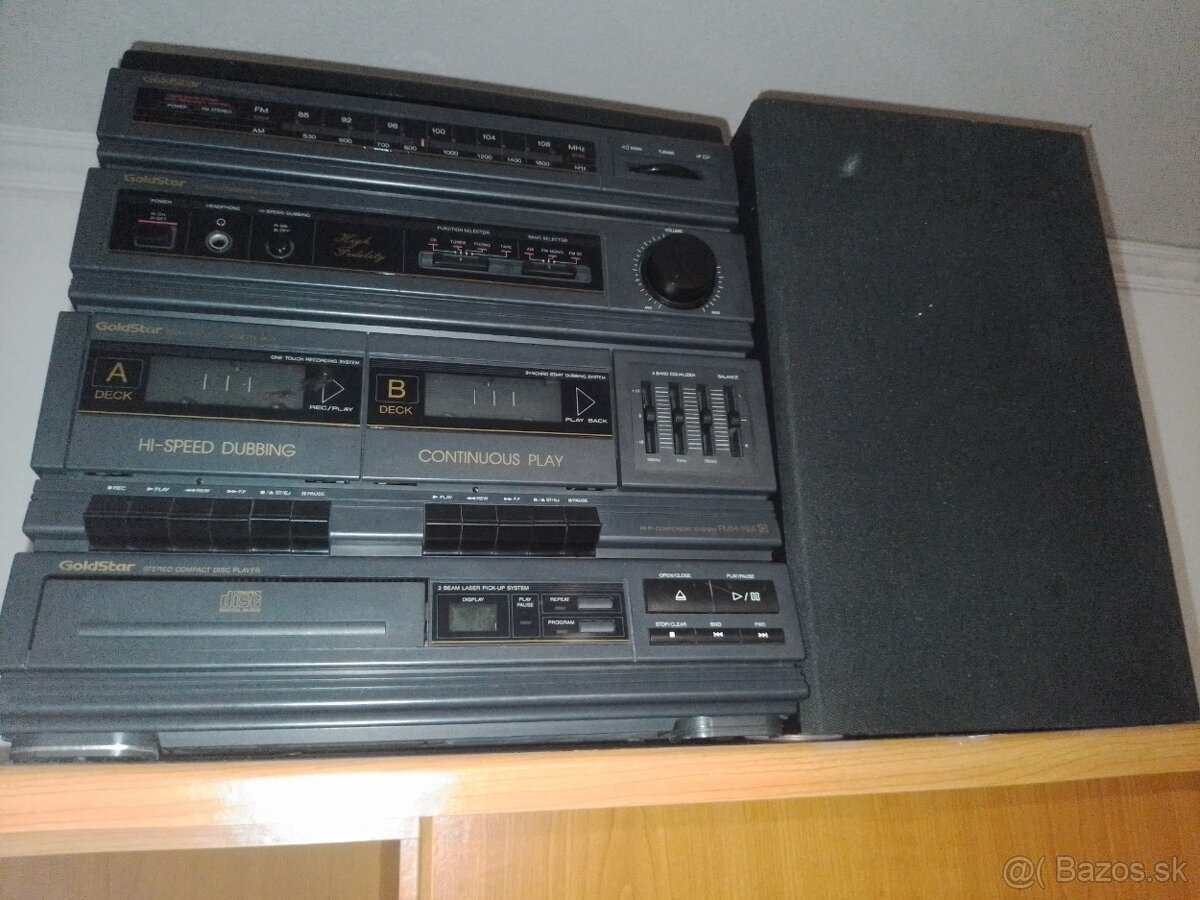 Retro Hifi veža GoldStar FMH-19A