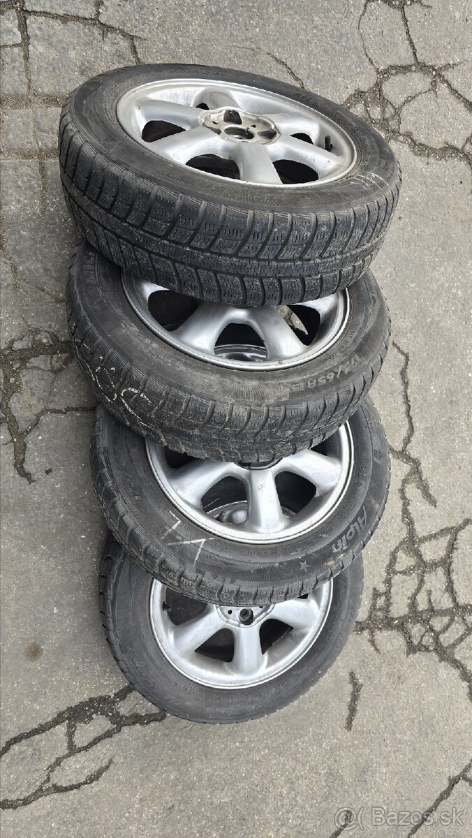 Predam Disky 4x100 R15 + pneumatiky 175/65 R15