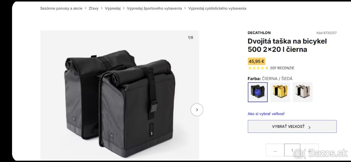 Taška na bicykel