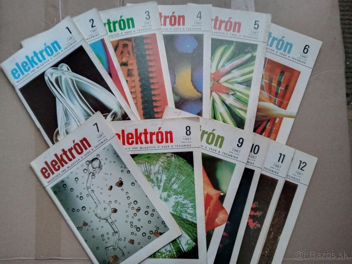 Časopis Elektron 1-12/1987. Predávam všetko spolu.