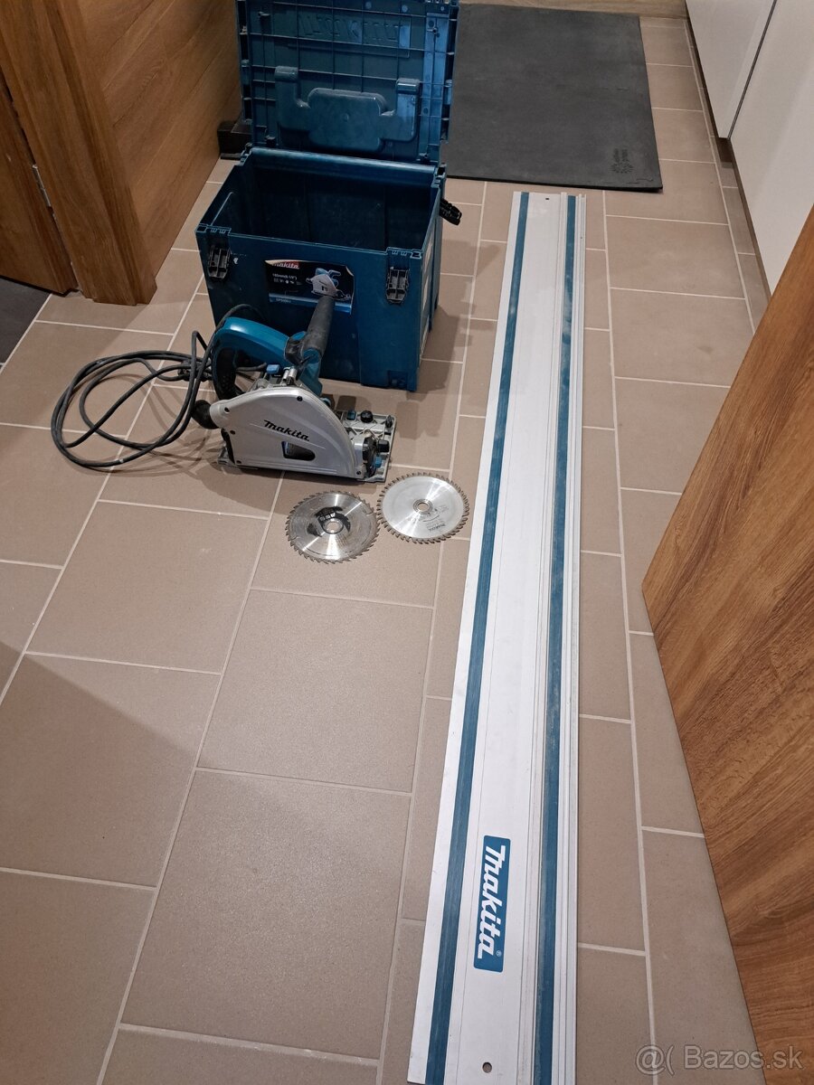 Makita SP6000J Ponorná pila + Makita 194925-9 vodiaca lišta