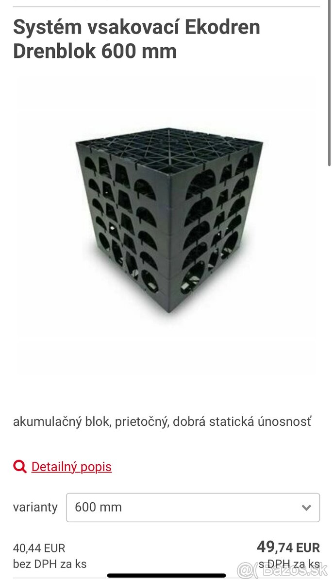 Ekodren drenblok trativod plastove palety