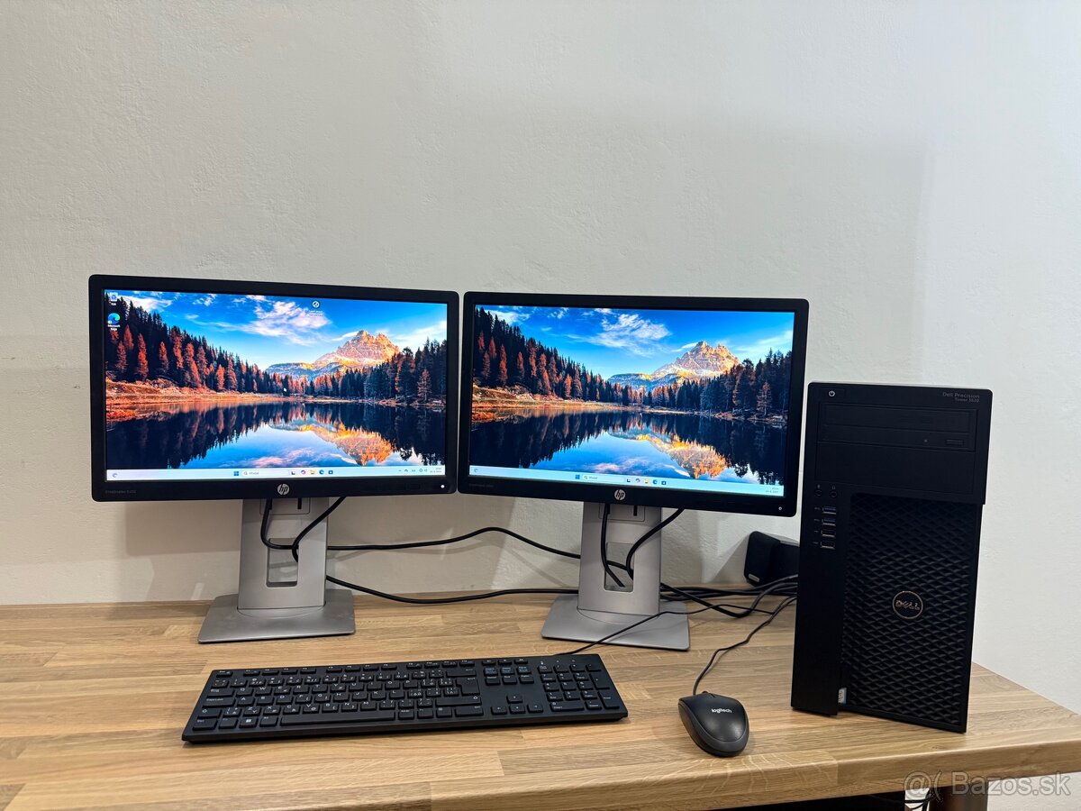 Workstation i7, dva monitory, 1TB ssd, nvidia , Win 11 pro