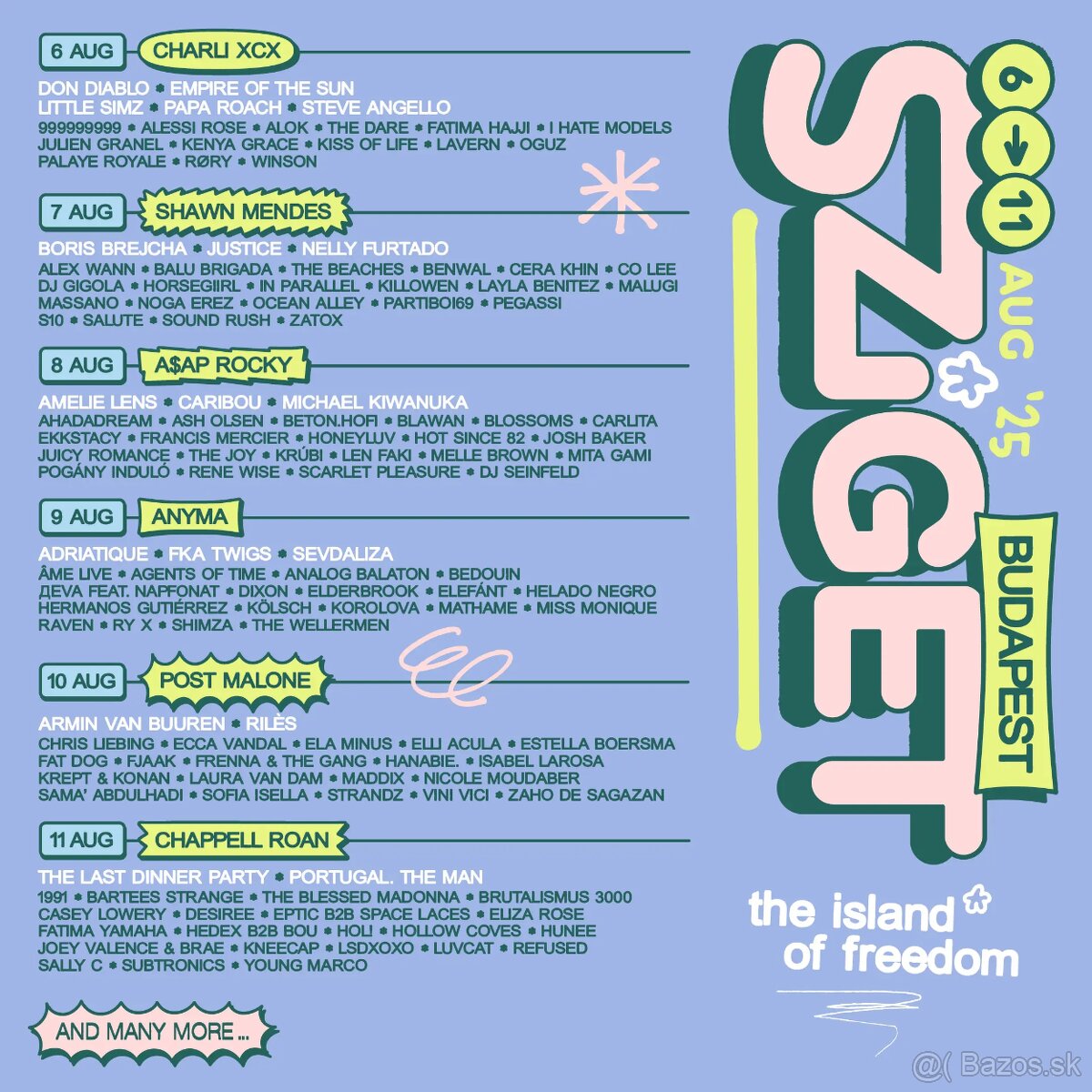 Sziget 6.8.25