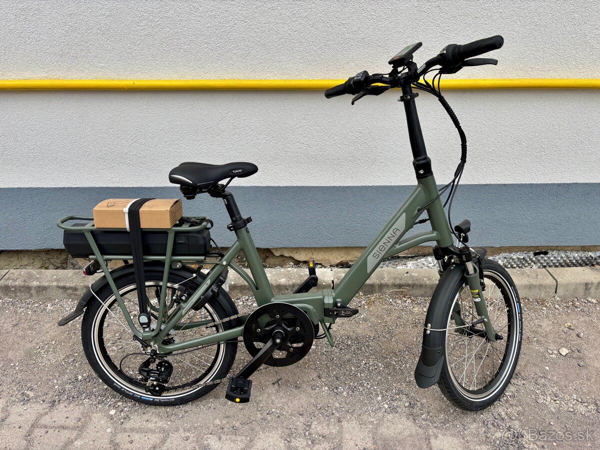 Nový mestský skladací elektrobicykel Sienna 20” TN, khaki