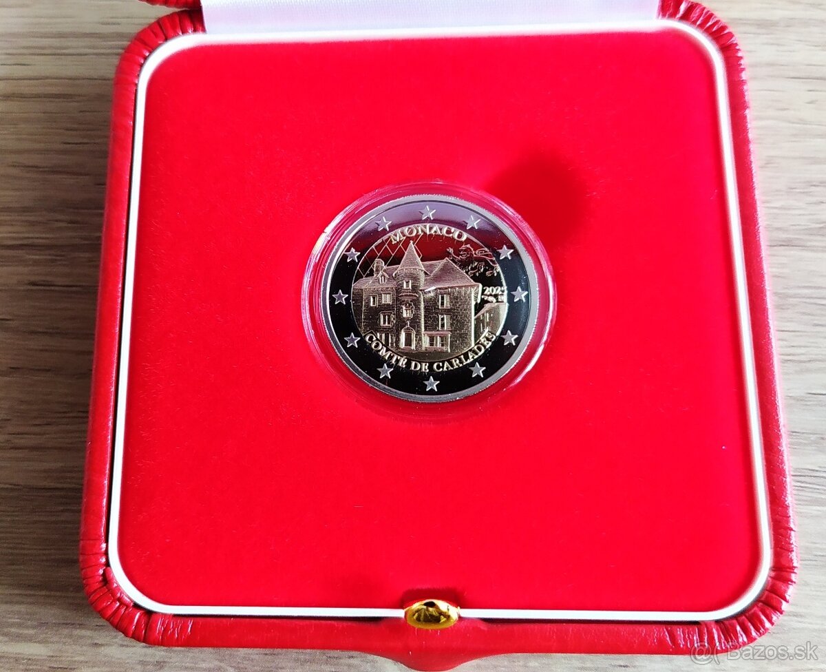 2 € 2€ pamätná minca Monaco MONAKO 2025 proof