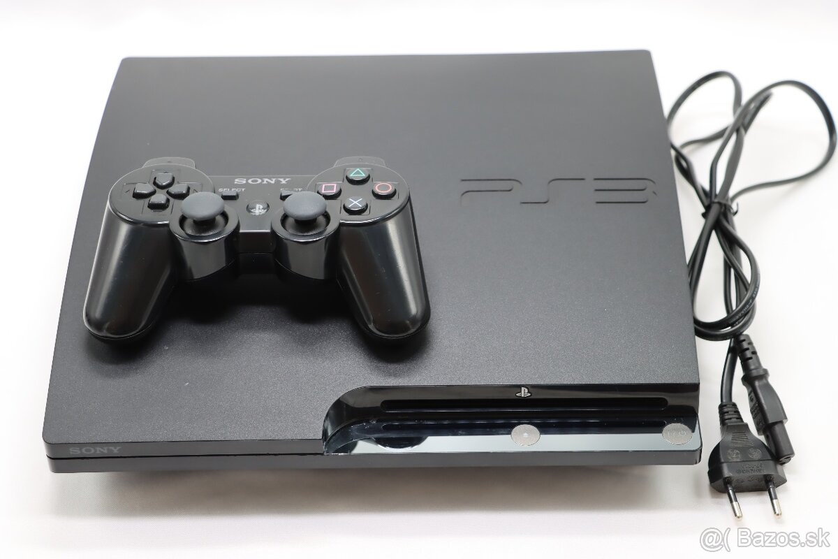 PlayStation 3 Slim CECH-2504A | Ovládač + napájanie