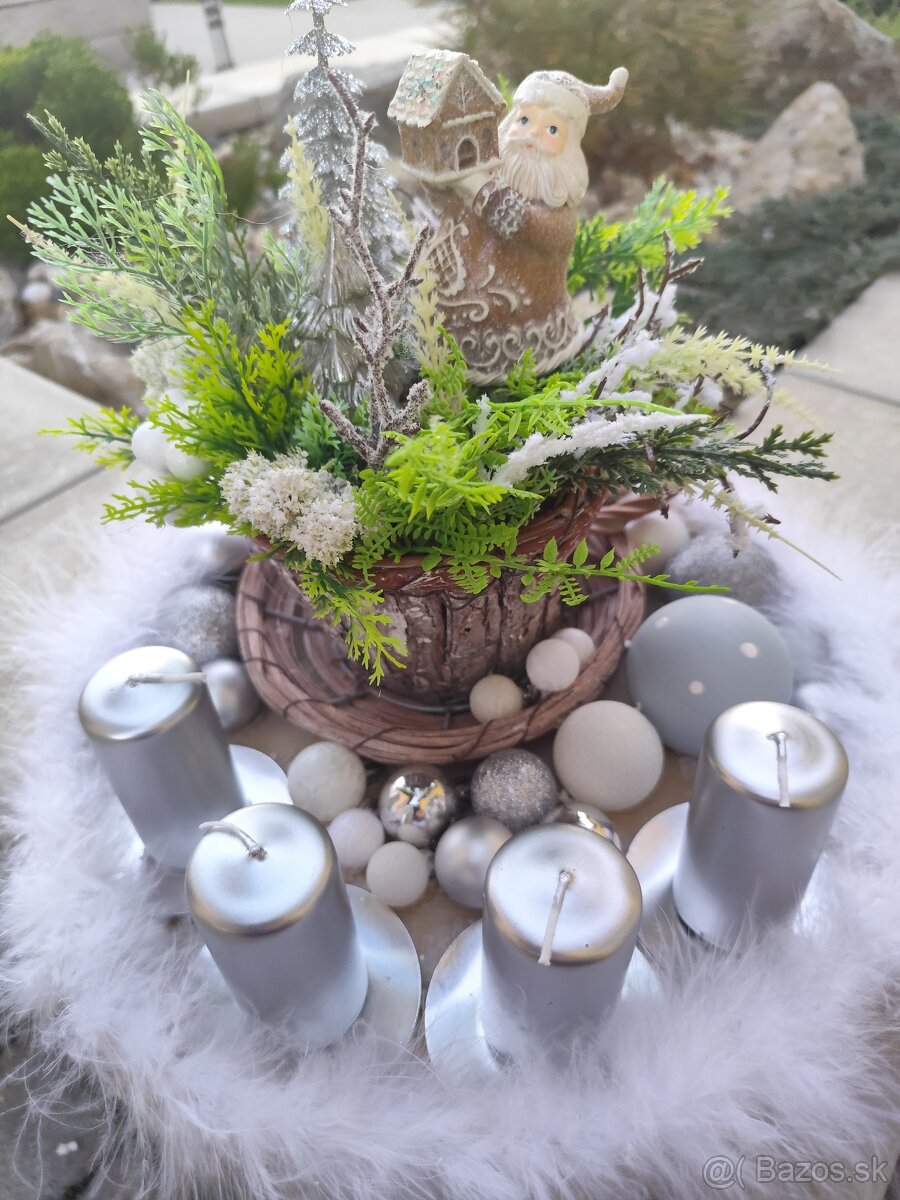 Vianočná adventná dekorácia Mikuláš