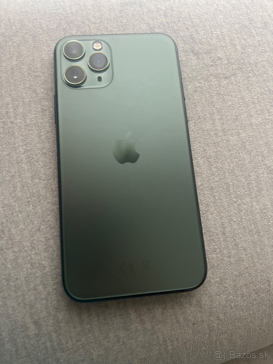 Apple Iphone 11 pro 256GB, midnight green, rozbity displej