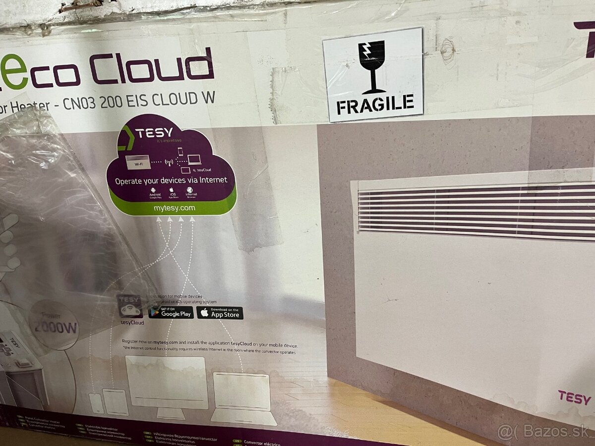 Predám elektrický konvektor s elektronickým ovládaním Tesy