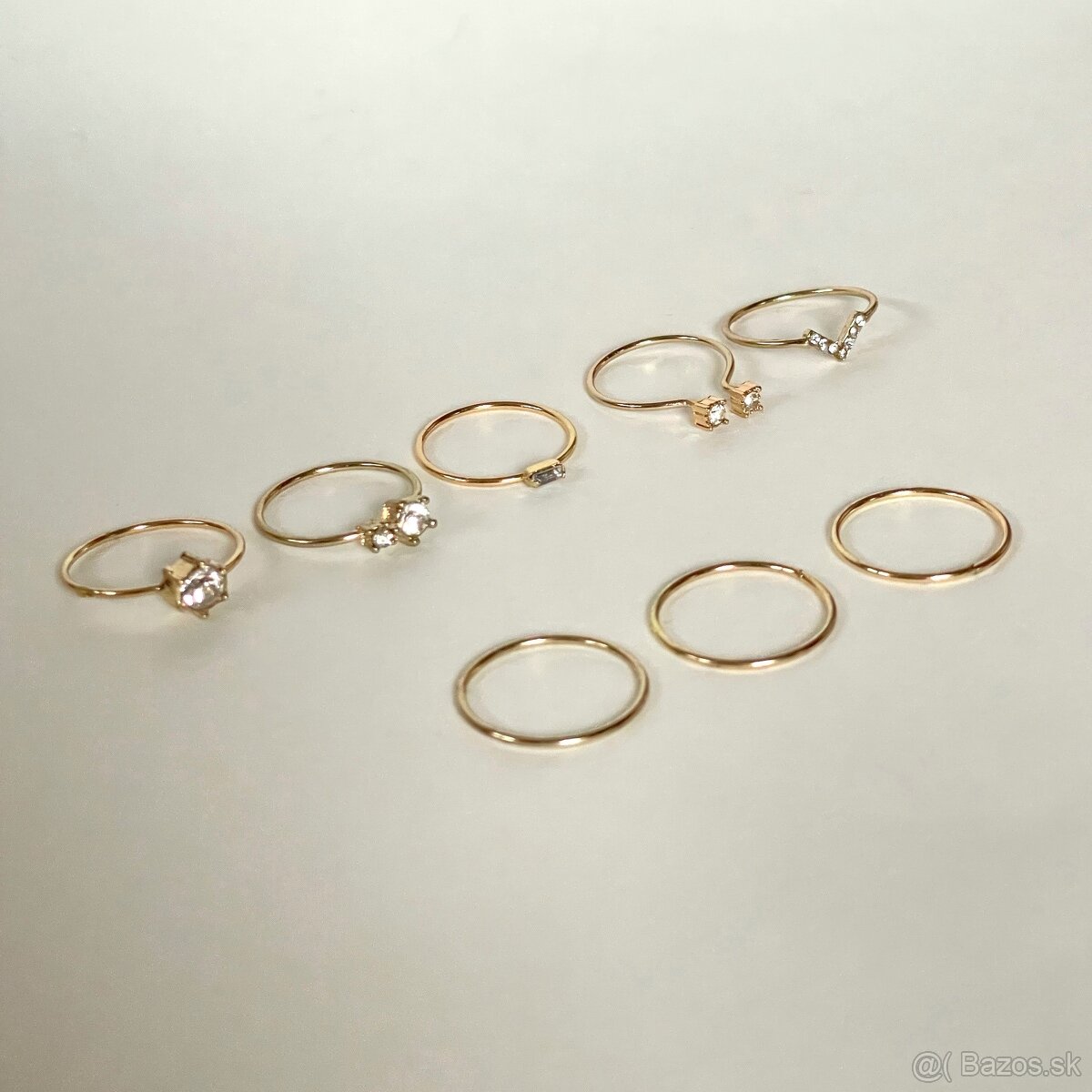 H&M Minimalistický set prsteňov rôznych štýlov veľkosť S