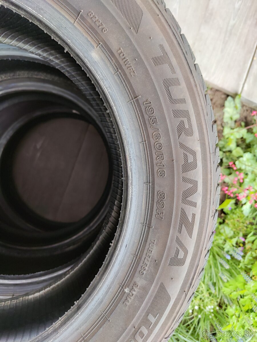 Predám letné pneumatiky Bridgestone Turanza r16