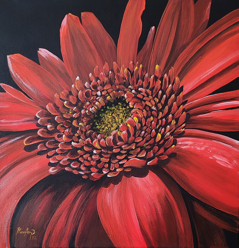 Na predaj obraz Gerbera akrylom