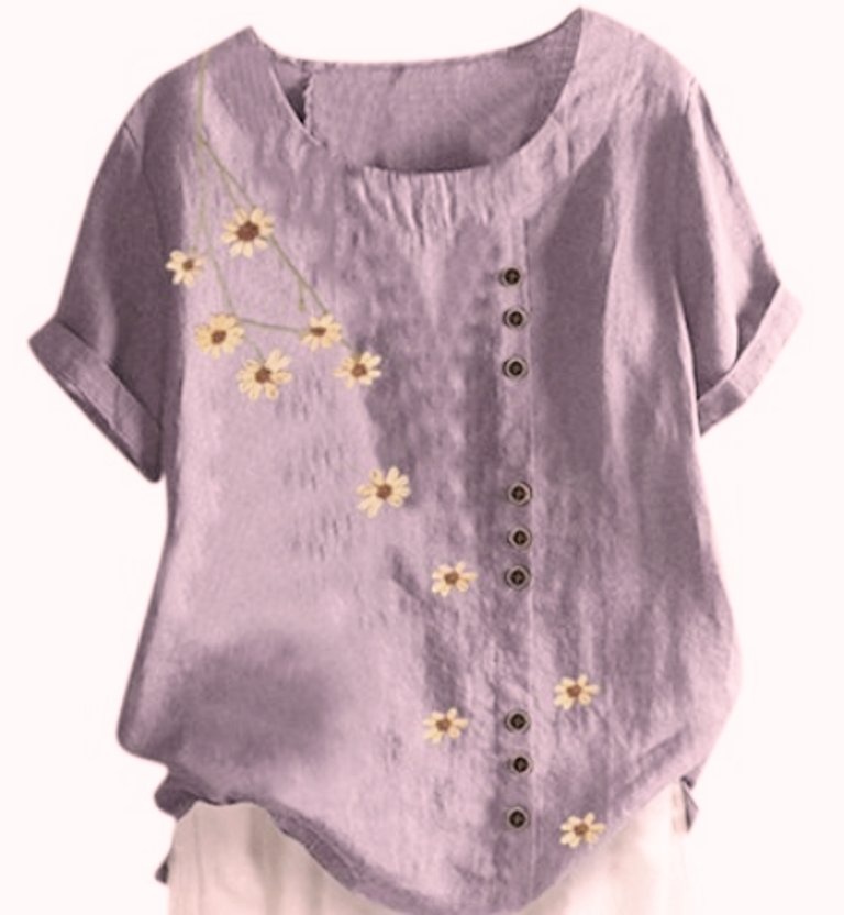Fialová letná blúzka, v. XL/2XL