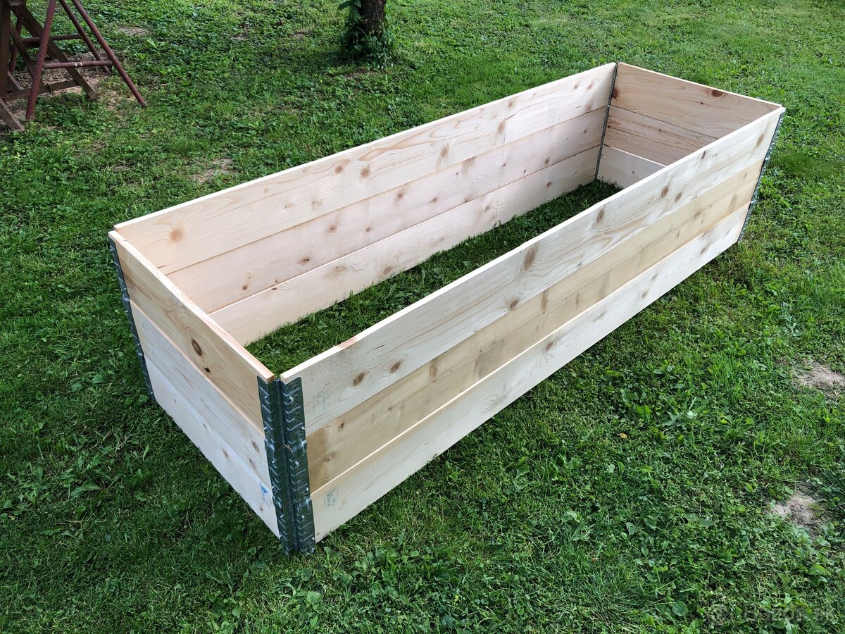 Paletové ohrádky nové 230x80cm vyvýšený zahon