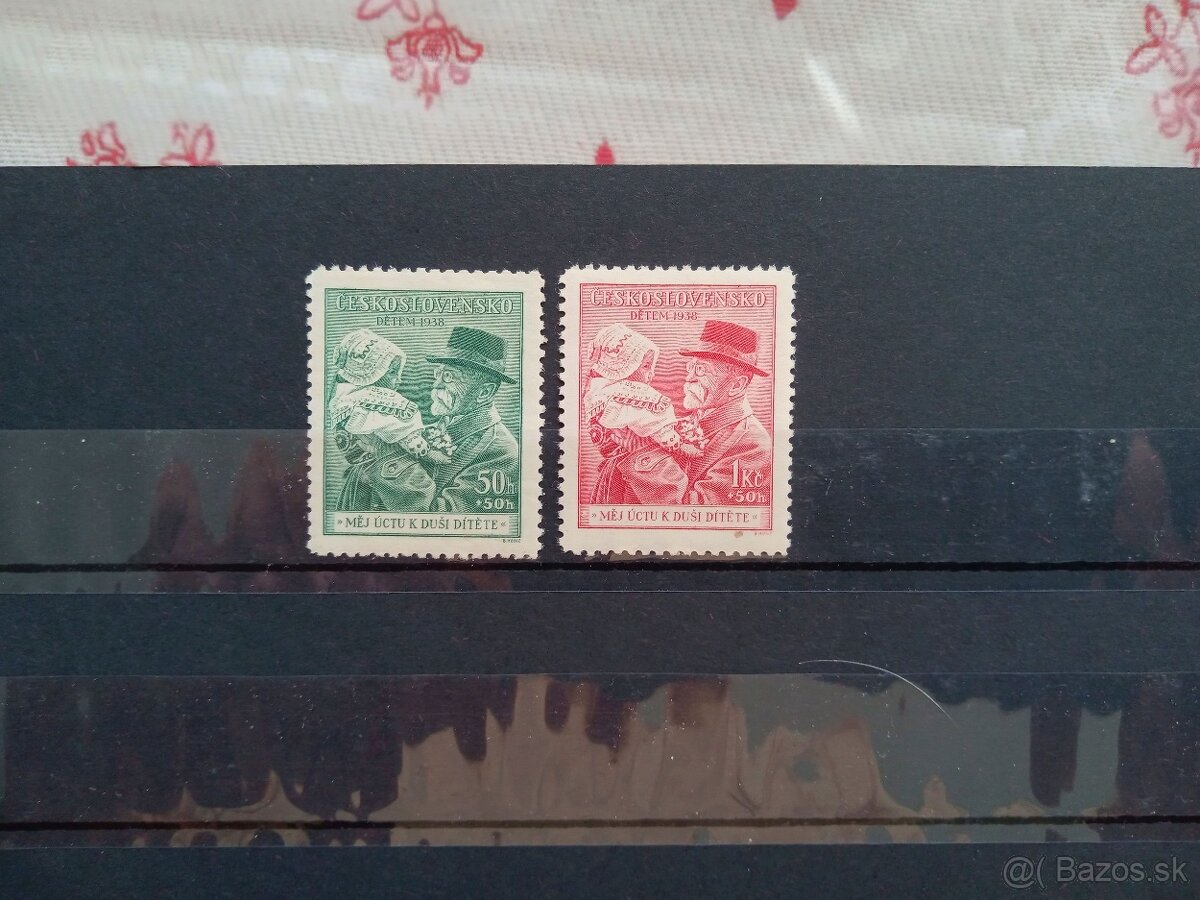 Poštové známky č.926 - Československo - T.G.Masaryk s dieťať