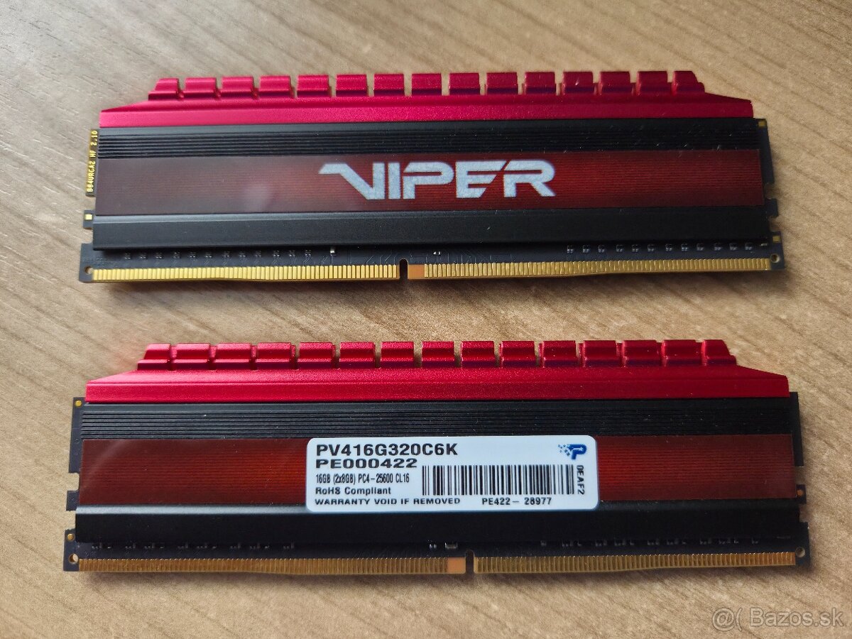 Patriot Viper 2x8GB DDR4 3200MHz CL16