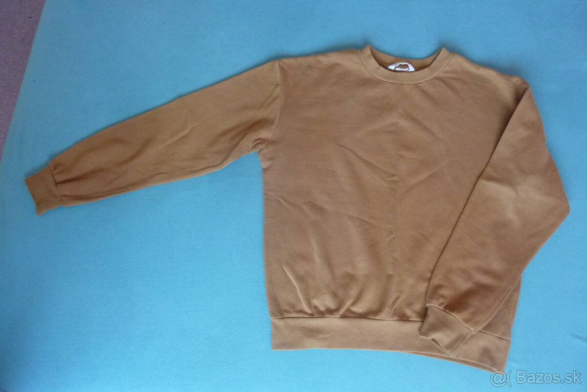 Hnedá mikina H&M, chlapčenská, teplá, v.146/152,