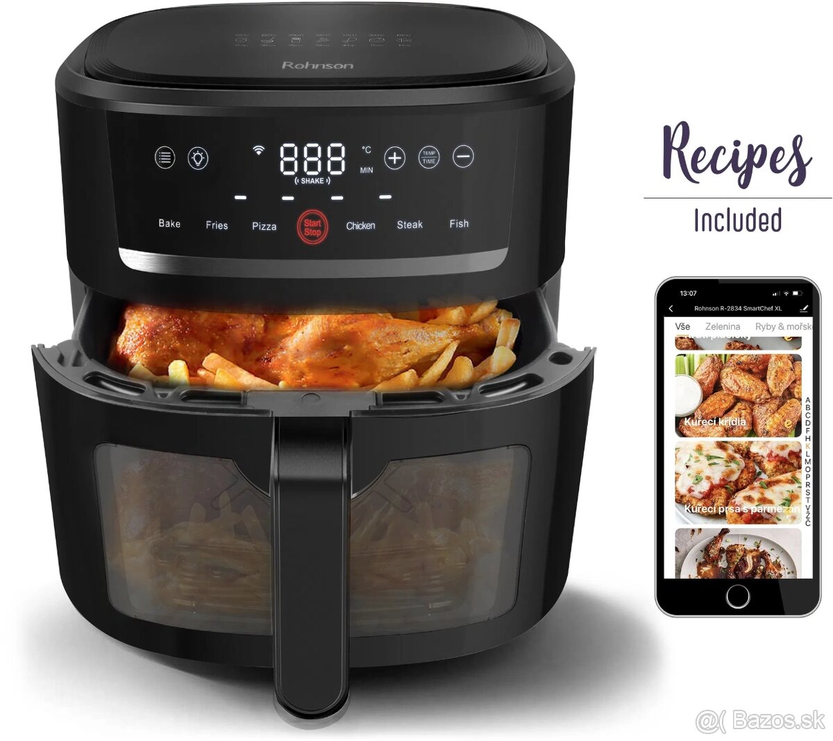 TEPLOVZDUŠNÁ FRITÉZA - ROHNSON 8L