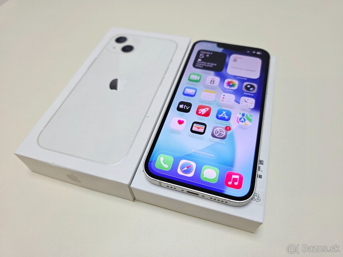 APPLE IPHONE 13 128GB STARLIGHT ,BATERKA 100%