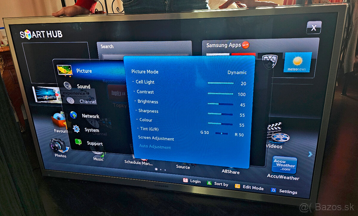 Predávam 64″plazmový televízor Samsung + AppleTV