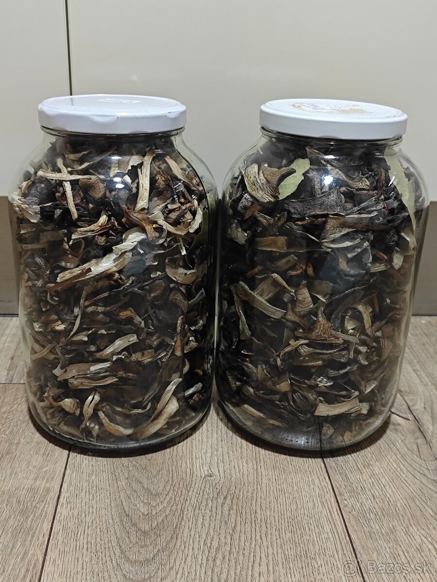 Predám sušené hríby v 4 l fľaši