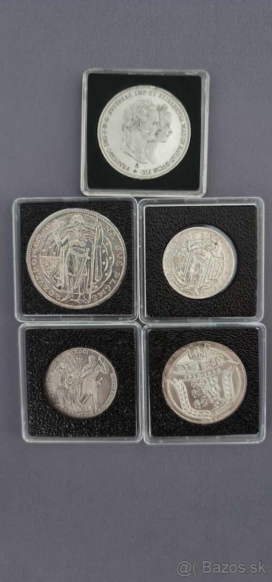 Striebro - mince , dukát , medaila