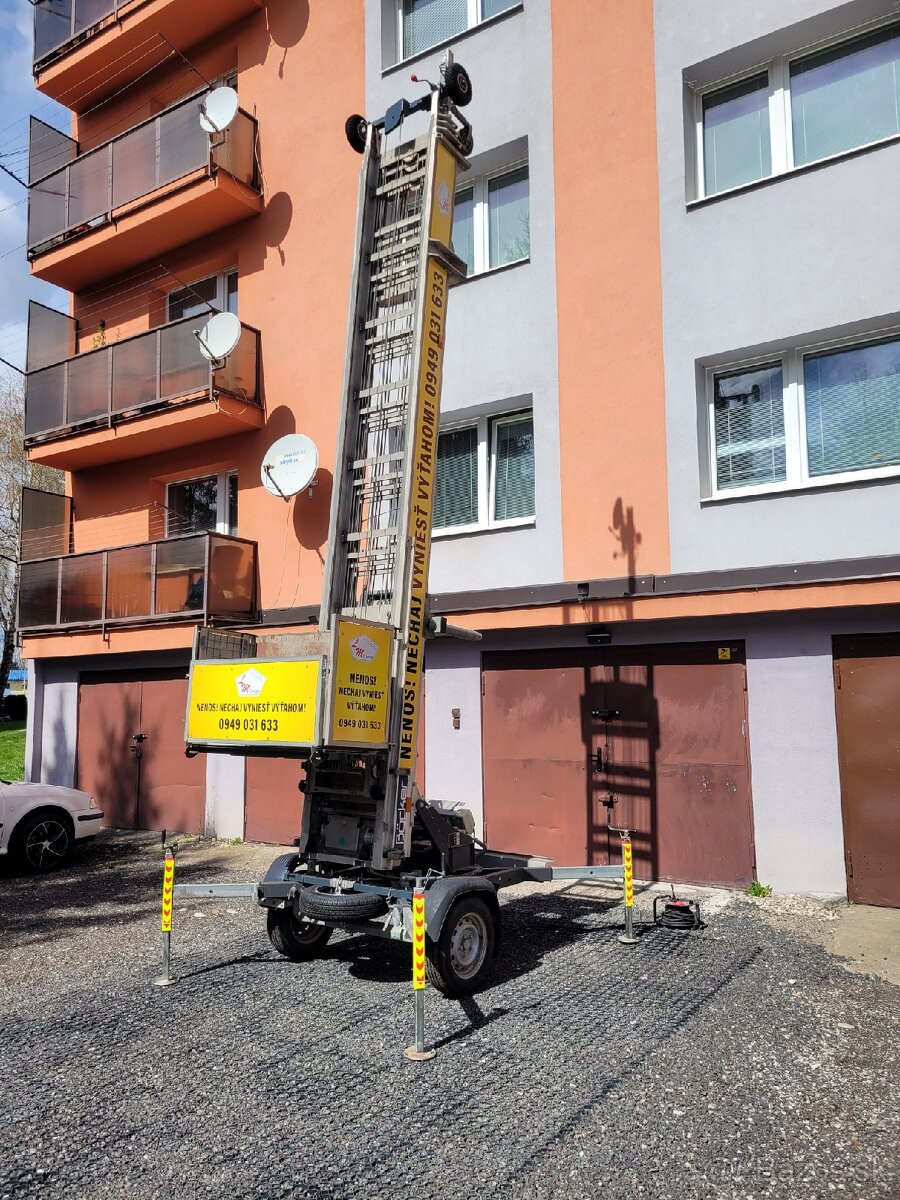 Mobilny stavebny vytah Bocker